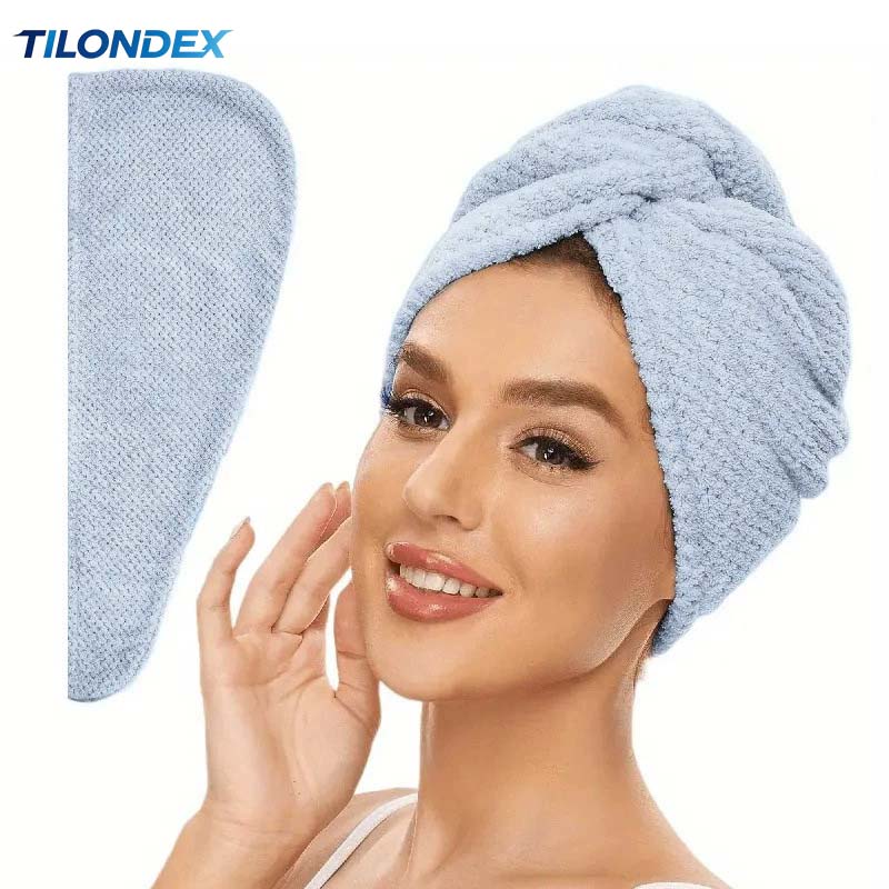 Hair Turban Towel - TILONDEX 1PC Turbante de Cabelo em