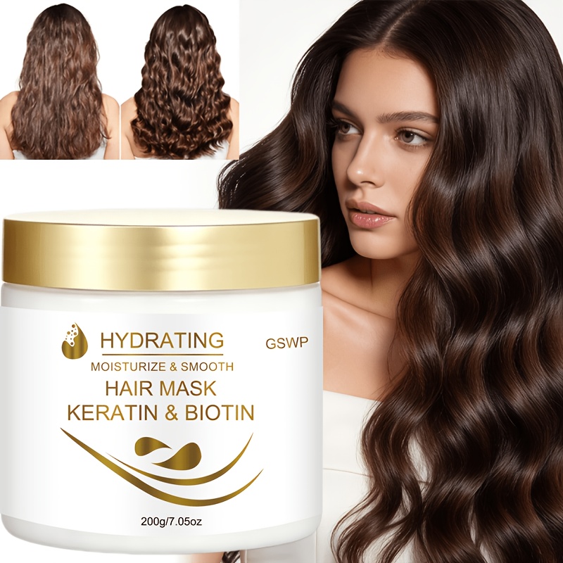 Hair Care Hair Mask - Máscara Capilar Hidratante de Queratina GSWP,