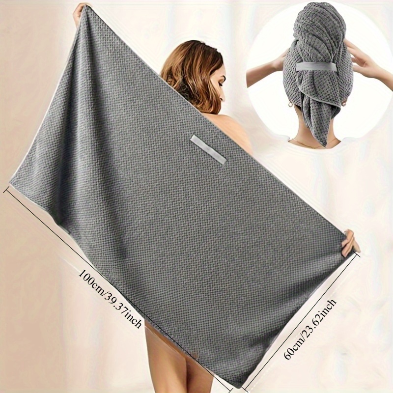 Hair Turban Towel - Toalha de Cabelo de Microfibra Extra