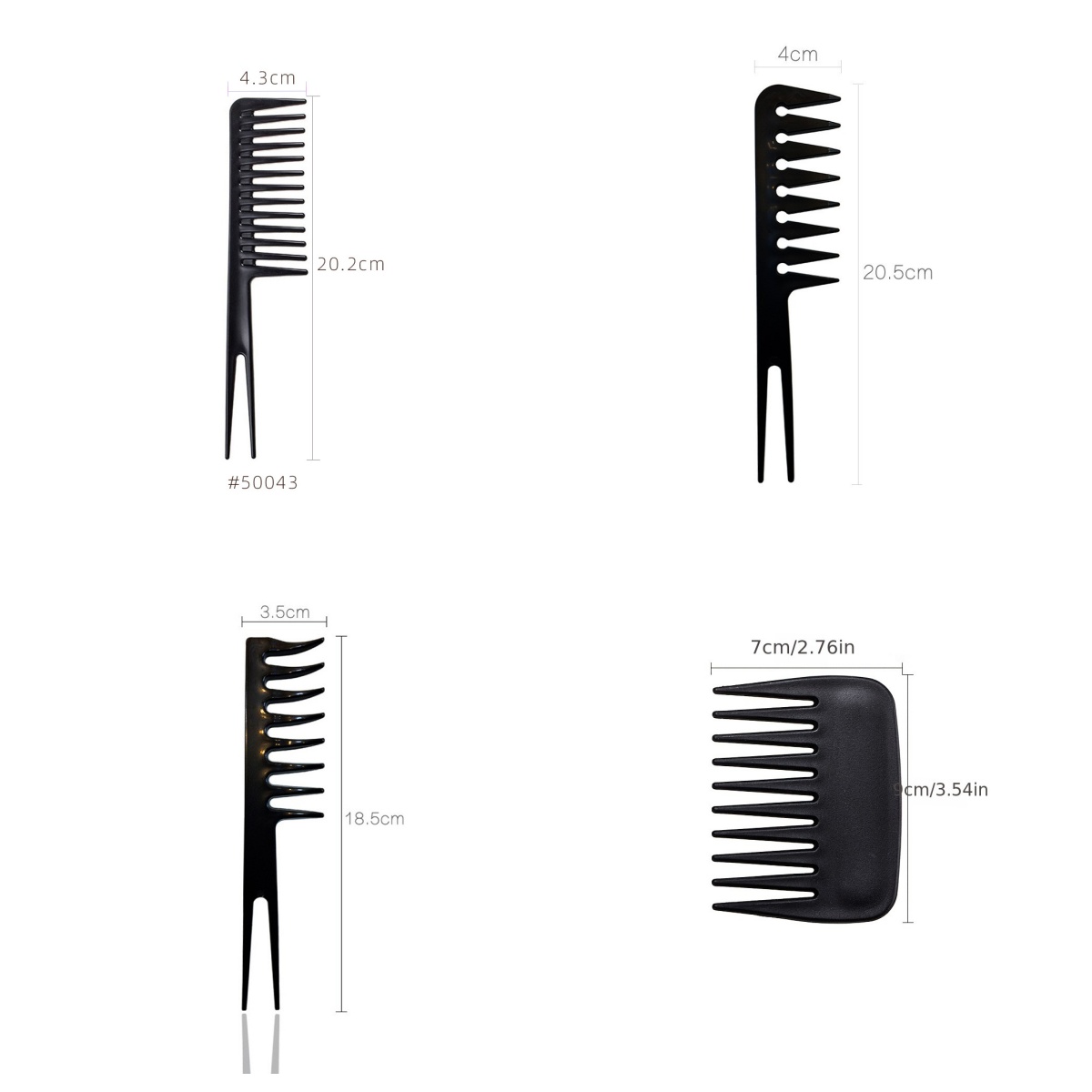 Hair Care Wavy Hair - Pente de Dentes Largos para Cabelos