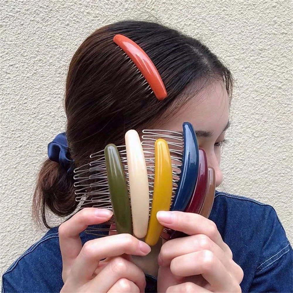 Hair Care Korean Products - Cor sólida feminino banana pente clipe