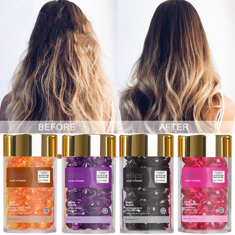 Hair Care Ellips - 1 garrafa elips cápsula de óleo