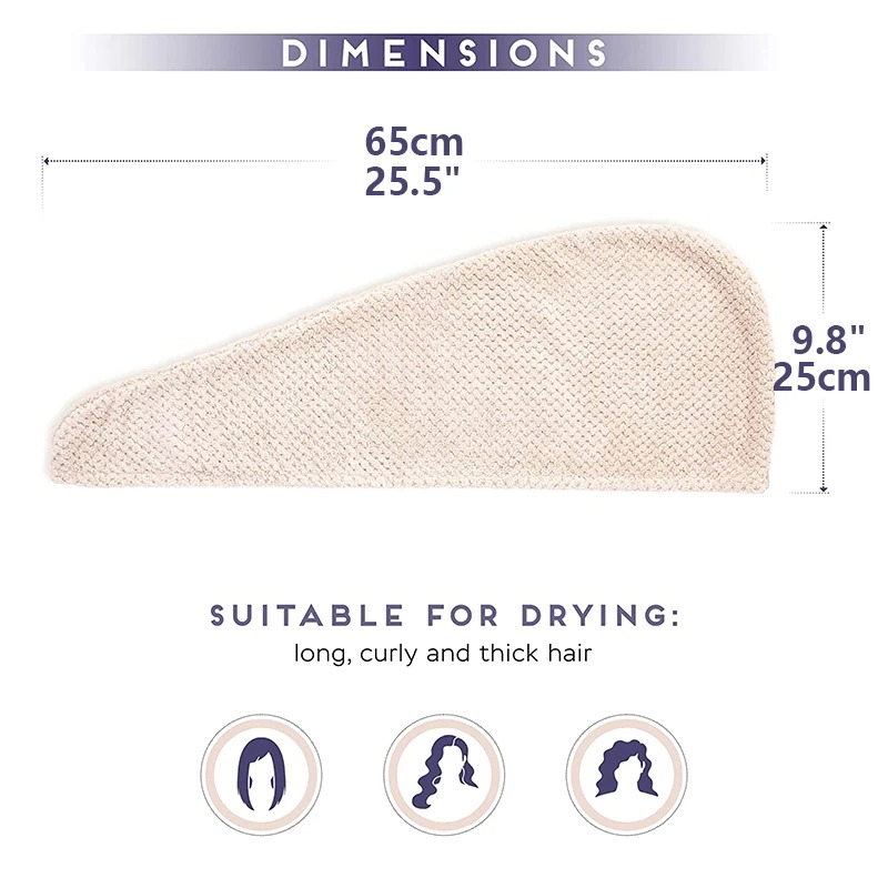 TILONDEX 1PC Turbante de Cabel - Hair Turban Towel avaliação e preço