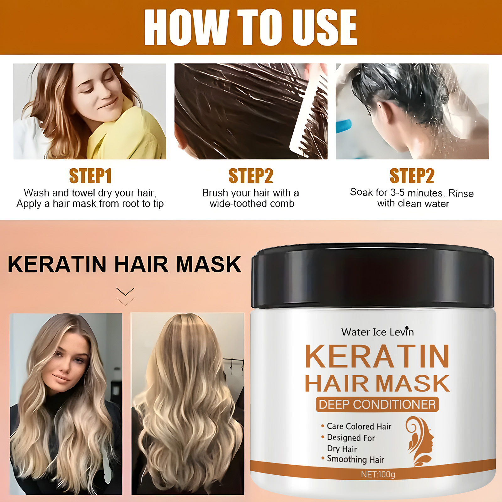 Máscara capilar de queratina - - Hair Care Dupes avaliação e preço