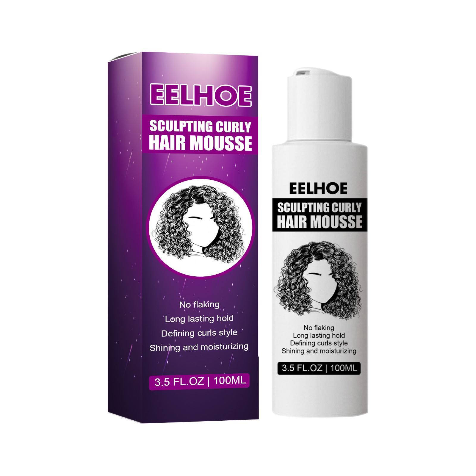 Eelhoe encaracolado elastina m - Hair Care Wavy Hair avaliação e preço