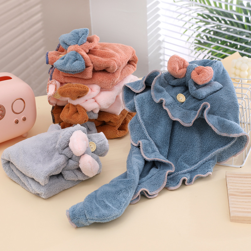 Touca de toalha de cabelo de c - Hair Turban Towel avaliação e preço