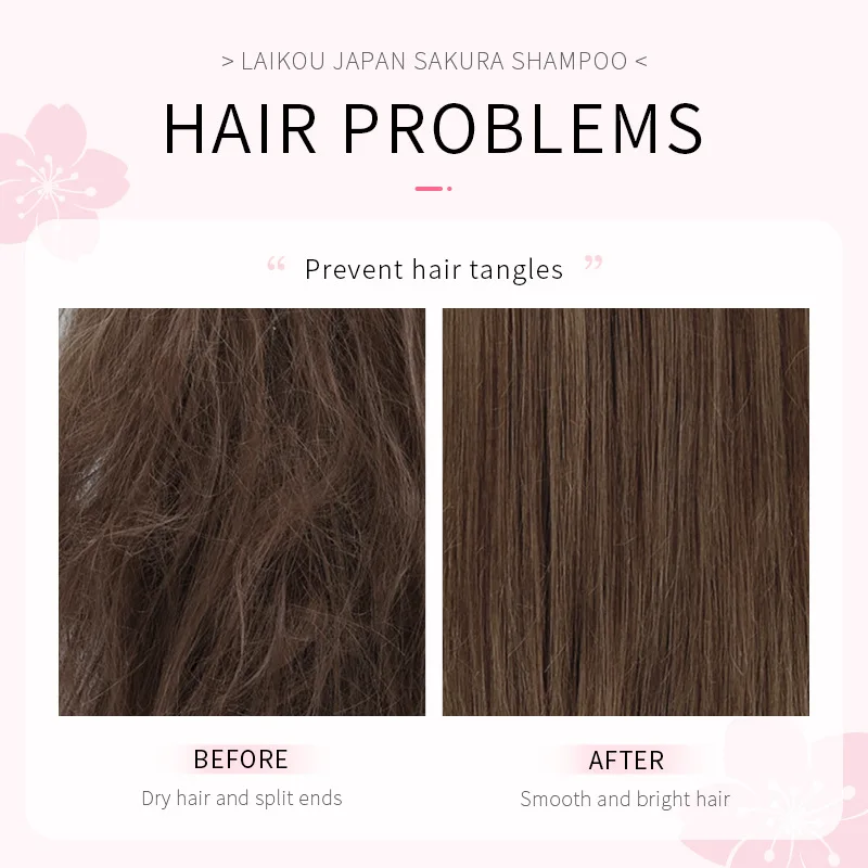 Laikou japão sakura shampoo re - Hair Care Korean Products avaliação e preço