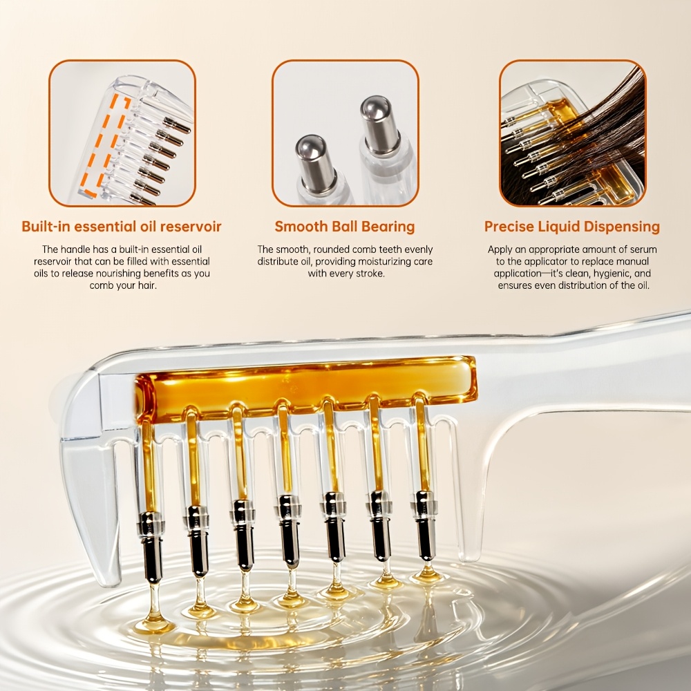 Pente Portátil Transparente pa - Hair Care Oil Serum avaliação e preço