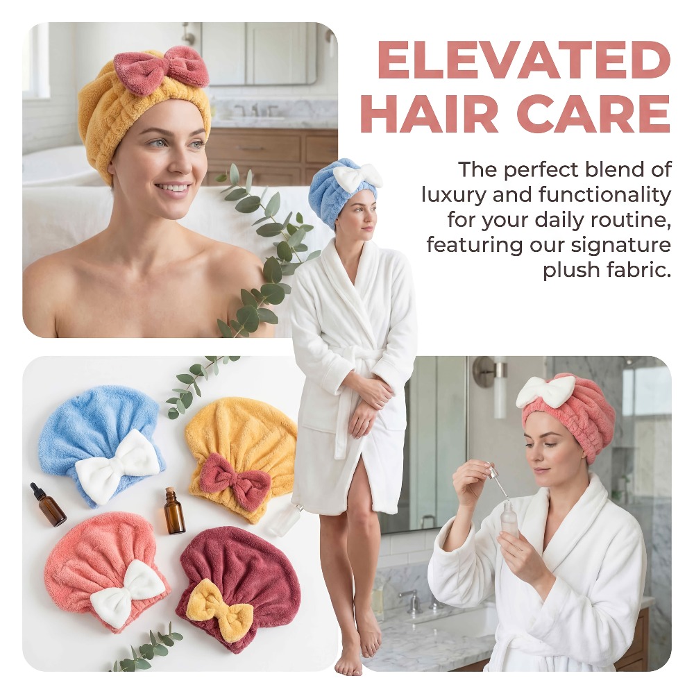 Touca de Secagem de Cabelo em  - Hair Turban Towel avaliação e preço