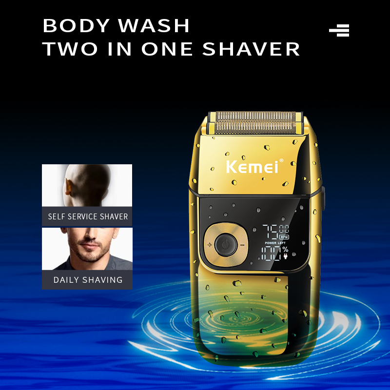 Kemei 2 em 1 barbeador elétric - Hair Care Works avaliação e preço