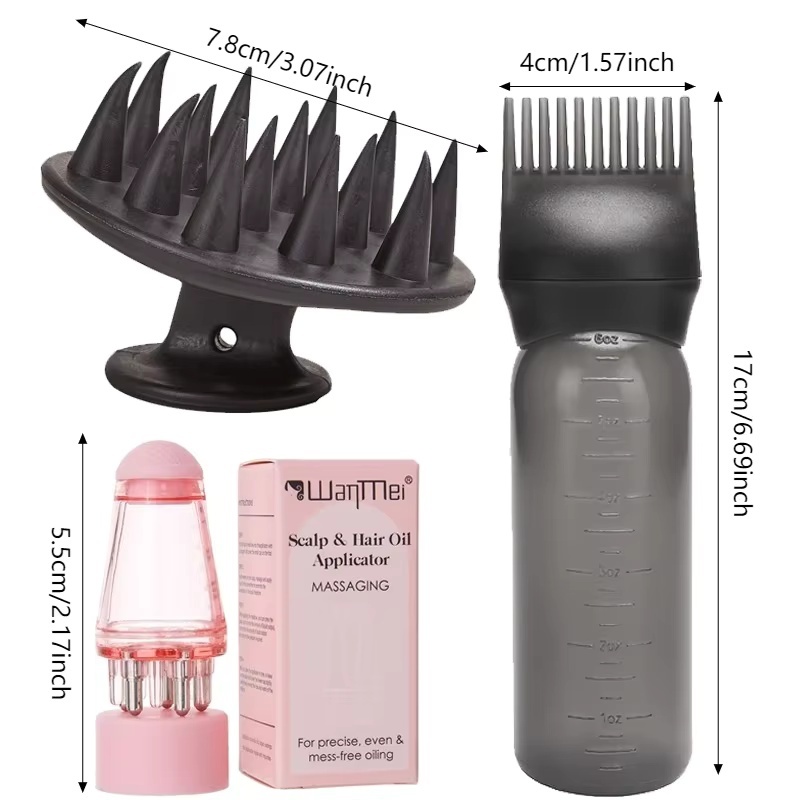 Conjunto de 3 Peças para Aplic - Hair Care Oil Serum avaliação e preço
