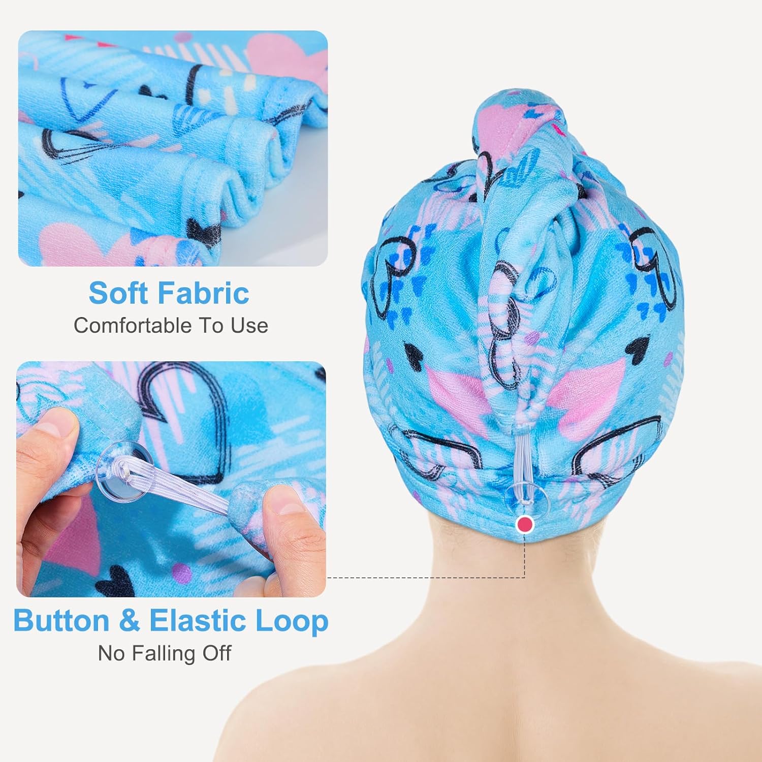 1 Toalha de Secagem Rápida Abs - Hair Turban Towel avaliação e preço