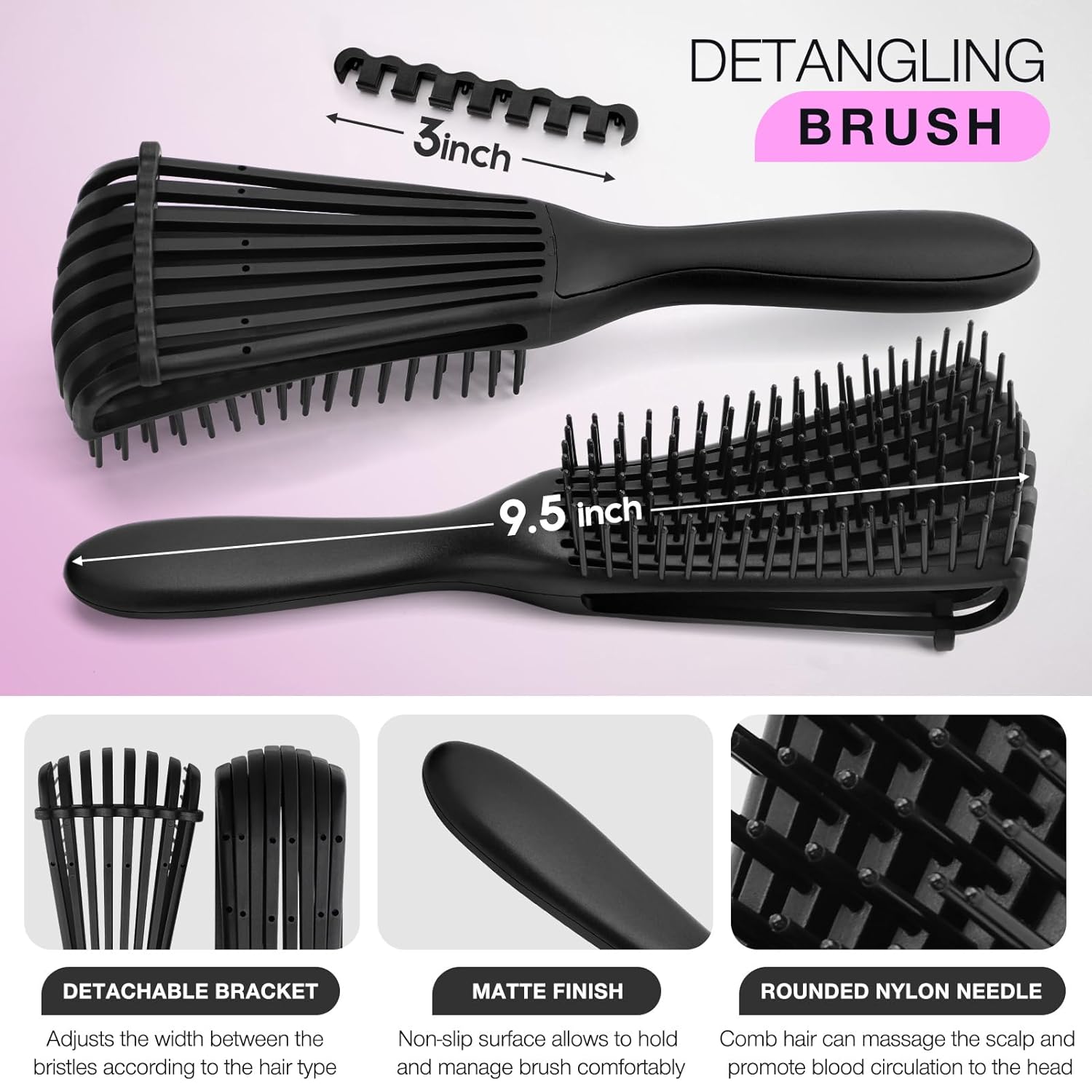 Conjunto de Escovas Desembaraç - Hair Care Wavy Hair avaliação e preço