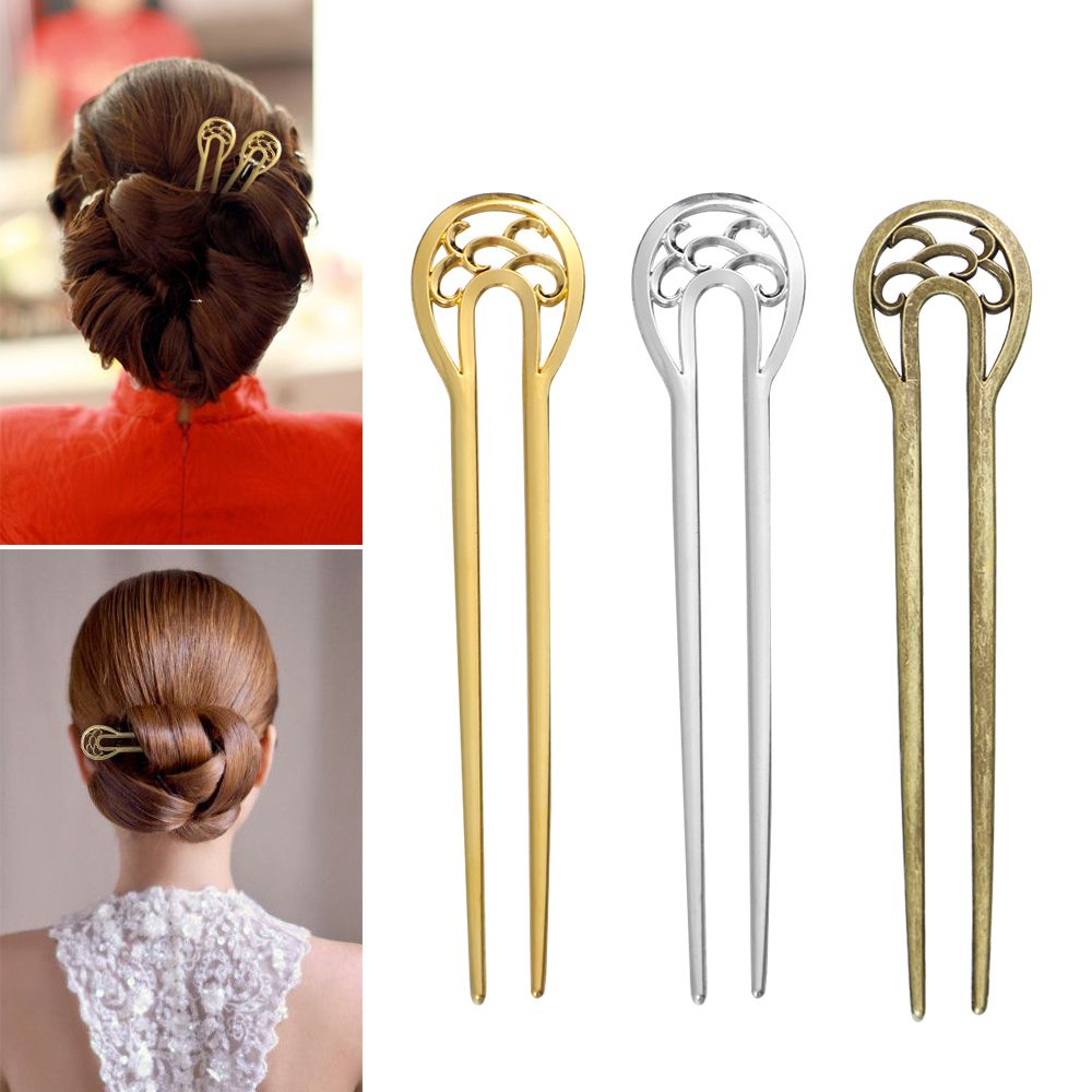 U-Shaped Hair Stick Hairpin, D - Hair Care Wavy Hair avaliação e preço